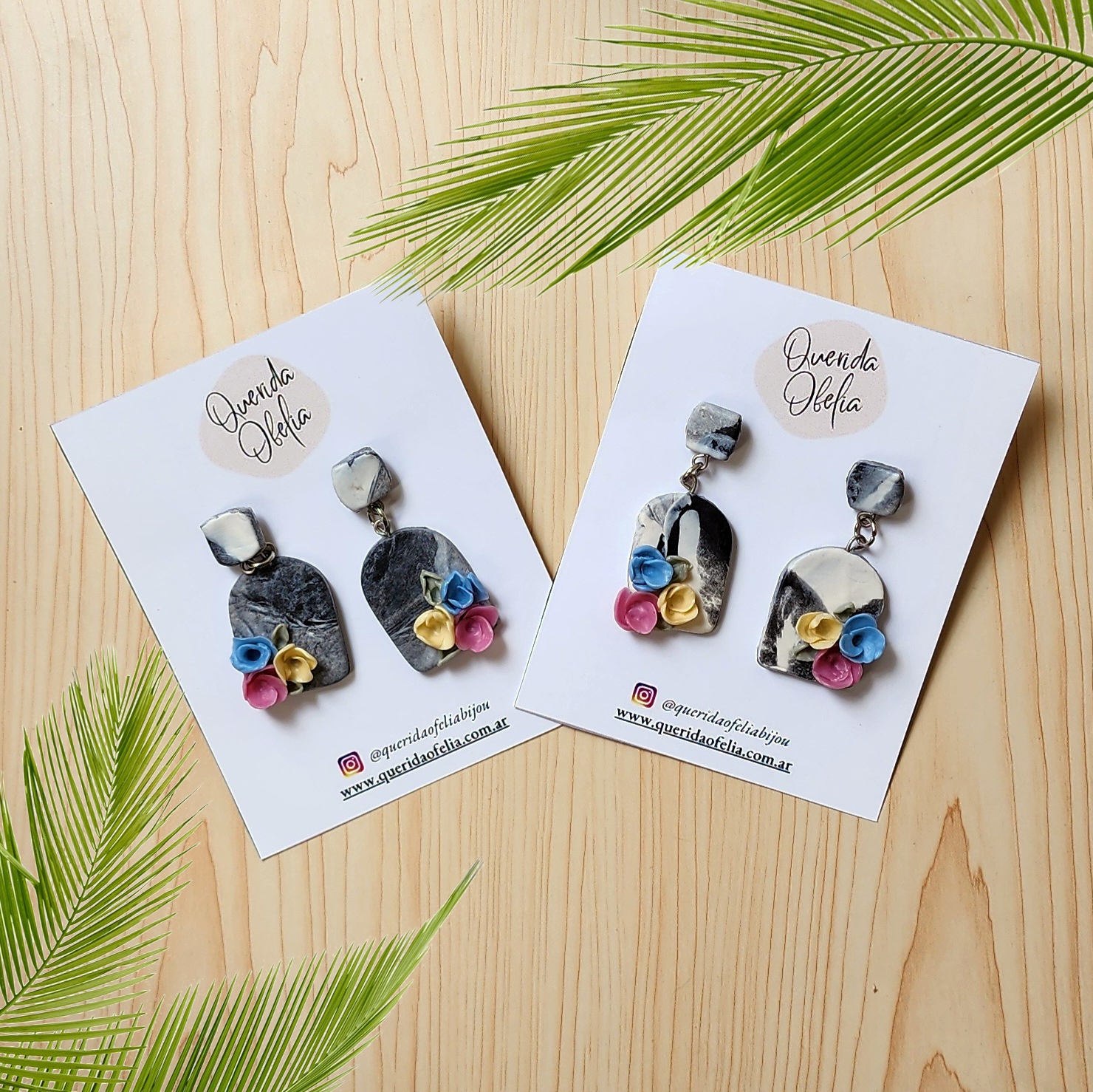 Aros Artesanales para Mujer con Flores – Bijouterie Femenina Aros Artesanales para Mujer con Flores – Bijouterie Femenina - Image 2