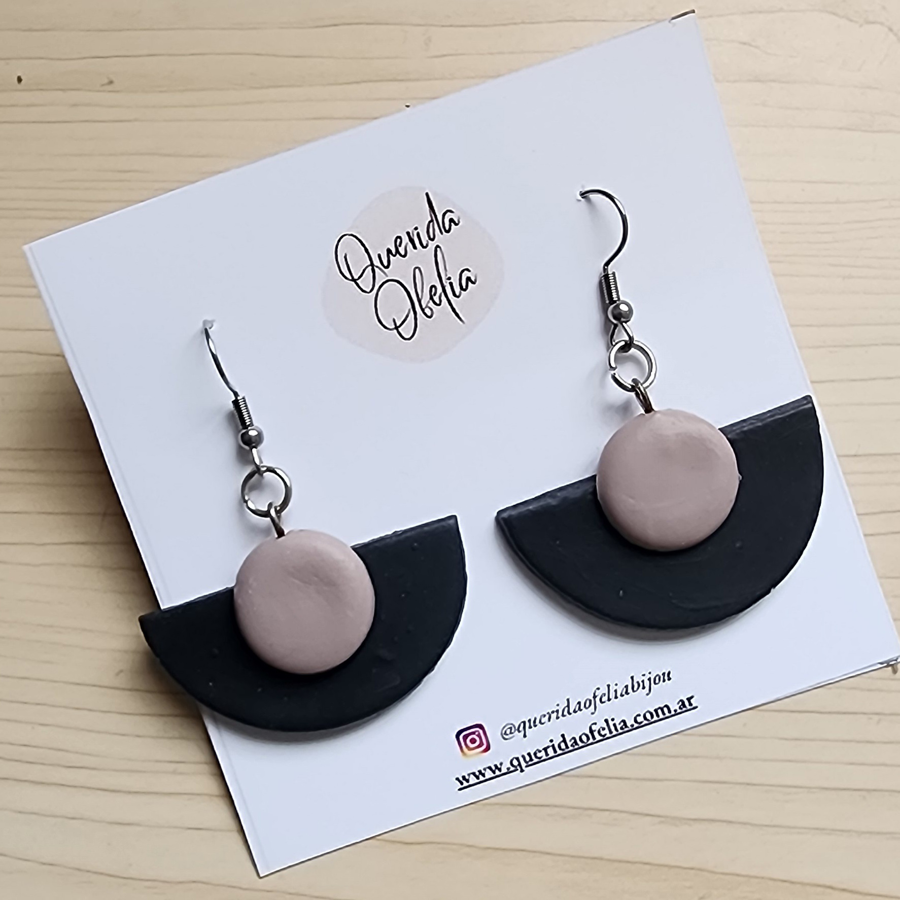 Aros Geométricos Mujer Artesanales en Acero Quirúrgico Aros Geométricos Mujer Artesanales en Acero Quirúrgico - Image 2