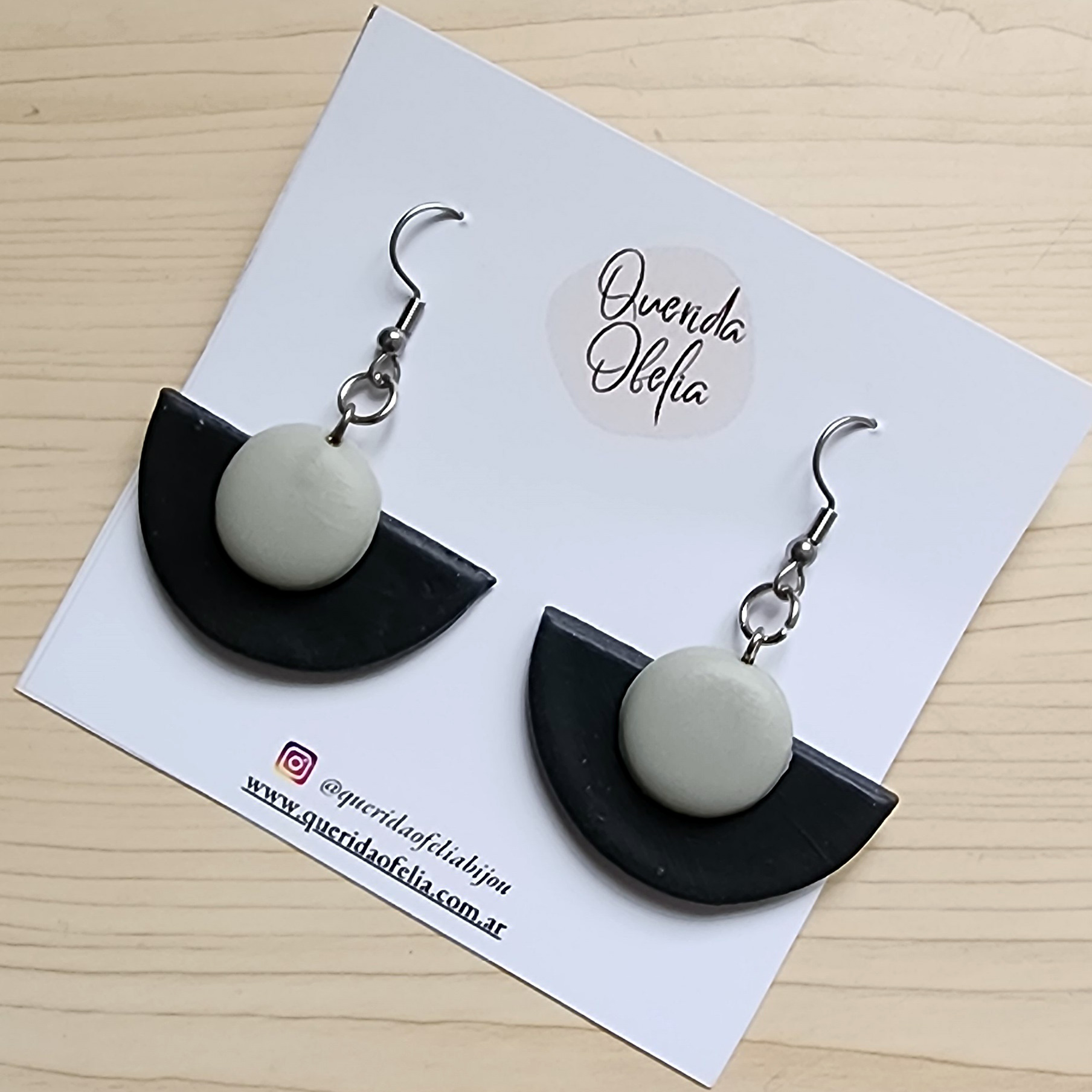 Aros Geométricos Mujer Artesanales en Acero Quirúrgico Aros Geométricos Mujer Artesanales en Acero Quirúrgico - Image 3