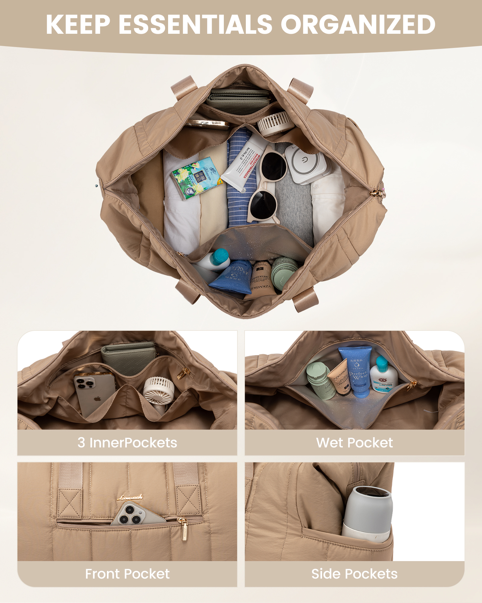 Bolso Multiusos Mujer Plegable | Gran Capacidad y Estilo Bolso Multiusos Mujer Plegable | Gran Capacidad y Estilo - Image 4