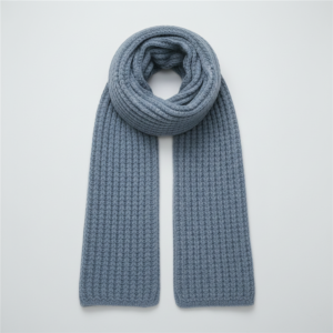 Bufanda de Punto Acanalado para Mujer