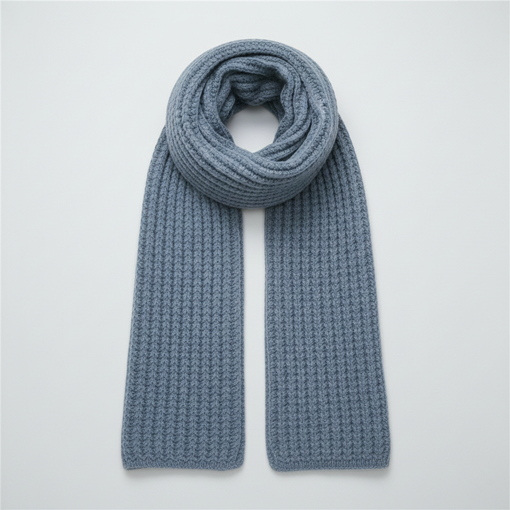 Bufanda de Punto Acanalado para Mujer Bufanda de Punto Acanalado para Mujer