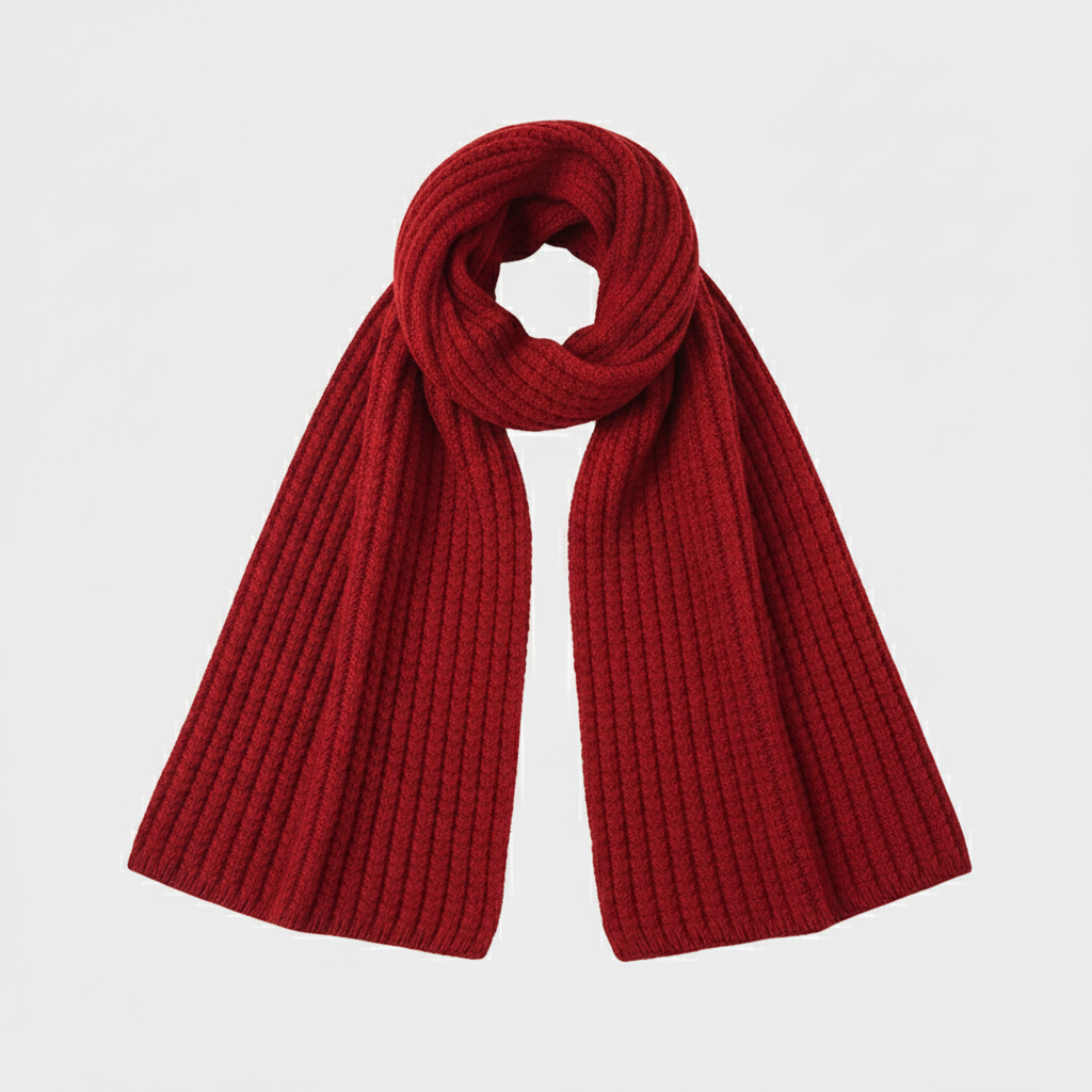 Bufanda de Punto Acanalado para Mujer Bufanda de Punto Acanalado para Mujer - Image 3