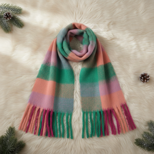 Bufanda a Cuadros Mujer | Suave, Abrigada y Versátil