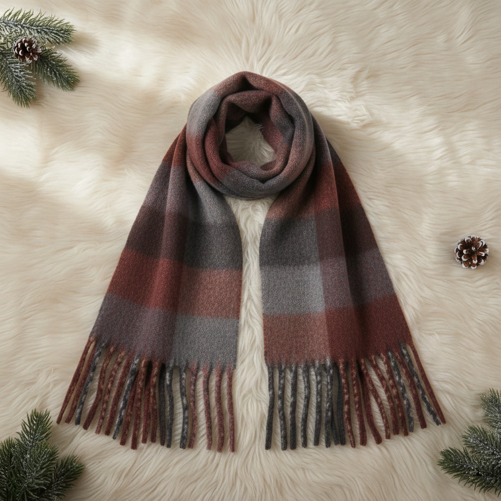 Bufanda a Cuadros Mujer | Suave, Abrigada y Versátil Bufanda a Cuadros Mujer | Suave, Abrigada y Versátil - Image 3
