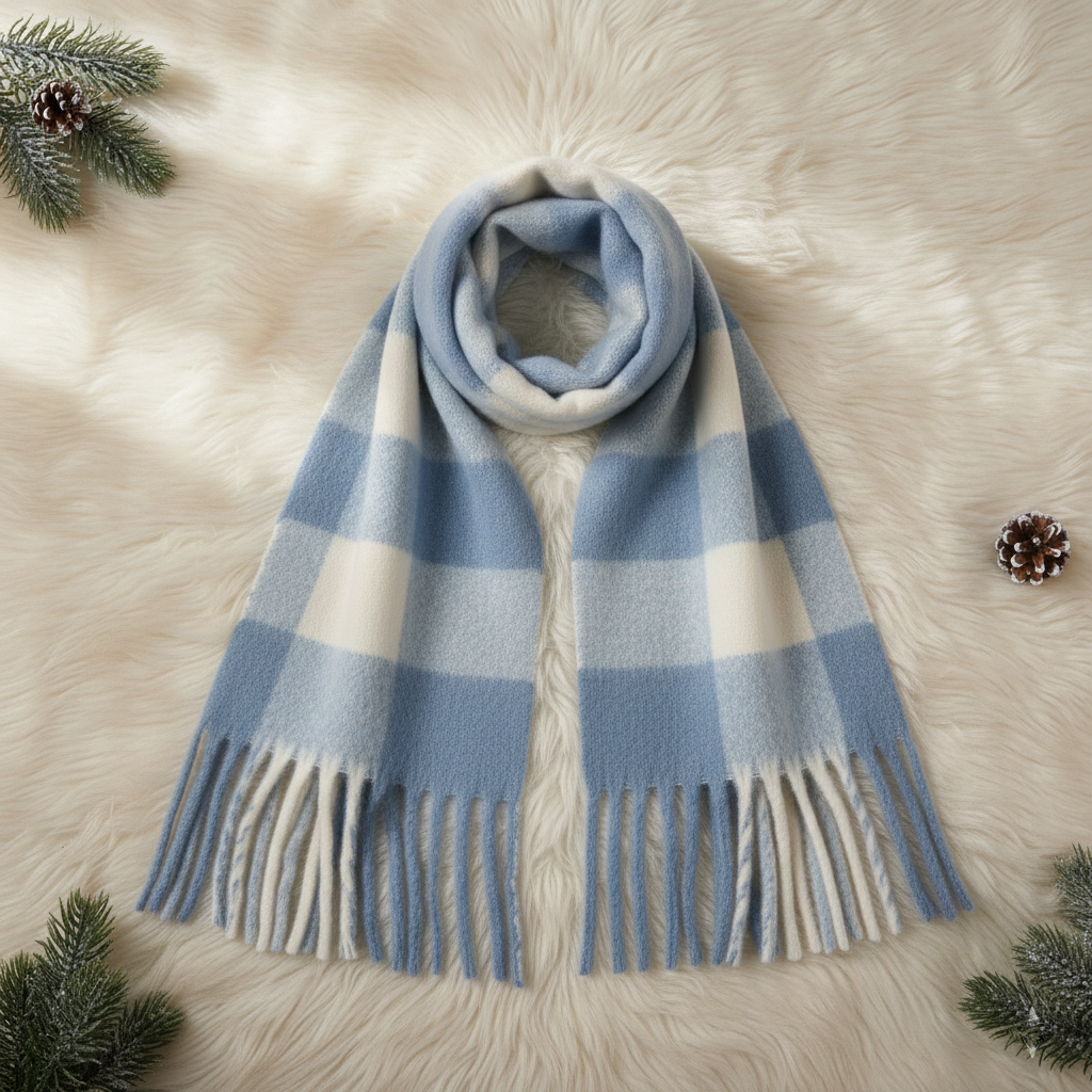 Bufanda a Cuadros Mujer | Suave, Abrigada y Versátil Bufanda a Cuadros Mujer | Suave, Abrigada y Versátil - Image 4