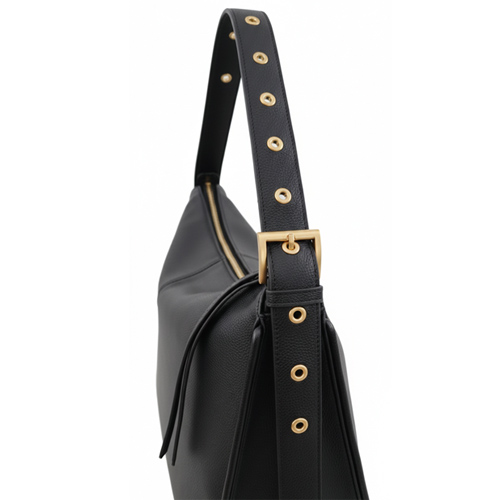 Cartera de mujer con correa regulable y herrajes dorados Cartera de mujer con correa regulable y herrajes dorados - Image 4