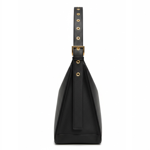 Cartera de mujer con correa regulable y herrajes dorados Cartera de mujer con correa regulable y herrajes dorados - Image 3