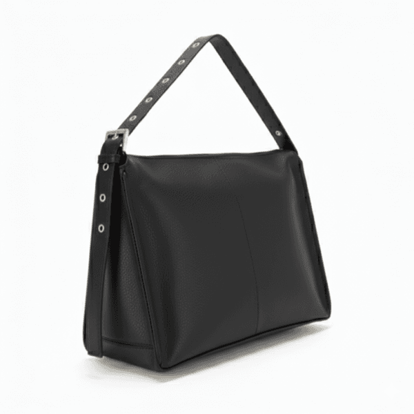 Cartera de mujer con correa regulable y herrajes dorados 4 1